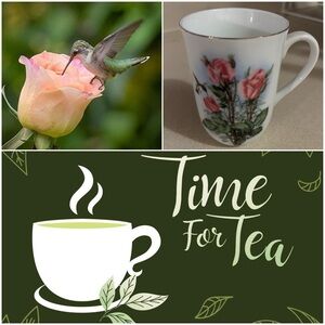 Hummingbird 🌸 and Rose ☕️ Mug